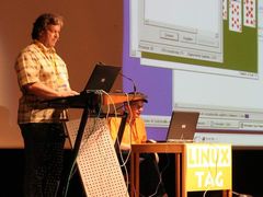 Fabian Franz and Kurt Pfeifle during their talk about FreeNX